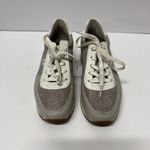 Michael Kors Monique Lace Up Trainer Sneakers Silver White Gray Womens Size 7.5 Photo 1