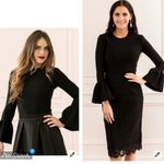 Rachel Parcell  Black Bell Sleeve Top Photo 2