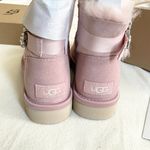UGG NWB  Women's Mini Side Brooch pink crystal Size US 5 EU36 BOOTIES Photo 4