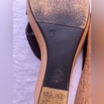 Toscanella Italian Wedge sandals Bright Strap Brown Made In Italy Size 39 Tan Photo 3
