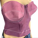 Cupid 40C American VINTAGE 90s Purple Hand Dyed Elastic Pullover Bustier Size undefined Photo 1