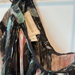 Zimmermann Zimmerman Floral Halter Sheer Metallic Silk Blend Blouse Size: 1 Photo 3