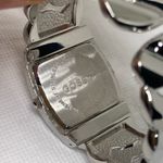 Gossip  women silver tone cuff bracelet bangle watch 32mm quartz 6.5” running Photo 5