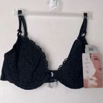 Parisa Vintage Y2K Black Lace Underwire Bra 36B NWT Photo 0