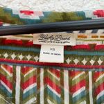 Lucky Brand  women 3/4 sleeves aztec print sheer top XS Photo 1