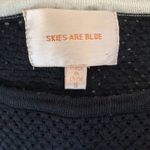 Skies Are Blue  size small black white stripe sweater long sleeve stichfix Photo 2