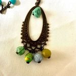 Rachel Blue and green beaded pendant necklace Photo 8