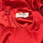 House Of CB NWOT  Sacha Red Bell Long Sleeves Satin Mini Dress sz L Photo 6