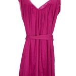 Philosophy di Alberta Ferretti Womens Dress Sz 6 Cotton Silk Tie Fuchsia Pink Photo 1