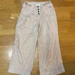 Sundance  The Villa Linen Preppy Boho Coastal Resortwear Vacation Wide Leg Pant 4 Photo 0