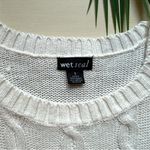 Wet Seal Cable Knit Sweater Dress – Light Cream White – Size S Y2K Photo 5