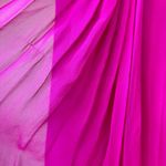 Theia Empire Waist Silk Bright Pink Formal Full Length Dress Photo 3
