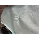 satin nightgown floral quilted collar aqua pink collar Blue Photo 6