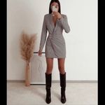 ZARA HOUNDSTOOTH BLAZER DRESS Photo 3