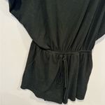 Altar'd State Black ribbed  oversized romper Size Medium Photo 3