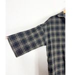 Vince  Plaid Easy Pullover Cotton Cocoon Shirt Dress Small Green Lagenlook Photo 8