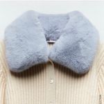 ZARA Faux Fur Lapel Collar Knit Cardigan Photo 8