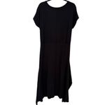 Universal Standard NWT  Summer Wrap Dress Black Sz 10-12‎ Minimalist Contemporary Photo 4