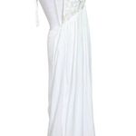 For Love & Lemons White Open Back Maxi Wedding Dress Boho Sexy Halter Gown Small Photo 5