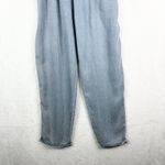Three Bird Nest Tencel Chambray Jumpsuit Size Small Belted Blue Pockets Photo 5