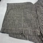 Sundance  Linen Blend Pants Womens 2 Beige Black Striped Wide Leg Trousers Photo 3