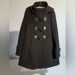 Kimi and Kai Black Maternity Pea Coat with Toggle Closures Photo 3