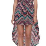 Candie's NWT Candie’s Black Patterned High-Low Romper  Photo 0