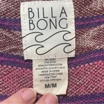 Billabong  Southwestern Tribal Open Front Waterfall Cardigan Purple Pink Aztec M Photo 5