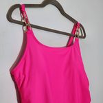 ALEUMDR Hot Pink Swim Dress NWOT Size Large Pink Swimsuit with Attached Shorts Photo 3