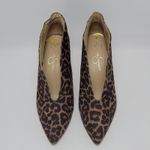 Jessica Simpson  Taveli Womens Leopard Print High Heel Pointed Toe Booties Size 9 Photo 2