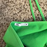 ZARA  Green Halter Neck Crop Top Photo 2