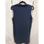 Eddie Bauer  Womens Navy Sleeveless Sport Collared Shirt Dress with Belt Size M Photo 7