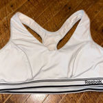 Reebok white Athleisure workout racerback sports bra Photo 0