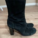 Kate Spade Kiersten Black Suede Mid-Calf Side Zip Boots Size 8.5 Italy Photo 2