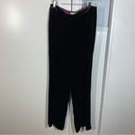 Boden Velvet Wide Leg Silk Blend Black Pants Trouser Holiday Size 10 Long Photo 1