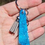 Handmade Beautiful Beacons Blue and Silver Purse Charm Photo 1