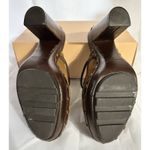 Coach Womens RANA Mules Brown Leather Suede W/Block Heels Studs & Tassel Sz 8.5 Photo 11