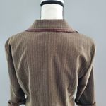 R.Q.T Striped Cuffed Ankle Pants Suit 8 Brown Photo 4