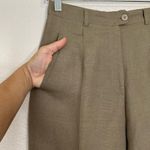 Giorgio Sant Angelo Linen Blend Tan High Waisted Trouser Pants, Sz 6 Photo 3