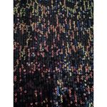 Loft Vintage  Woman Y2K Rainbow Sequin MP Double V Neck‎ Sparkle Shimmer Photo 5