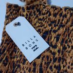 Billabong  Crop Top Women's Small Brown Animal Print Sleeveless Stretch Casual Photo 4