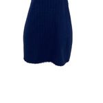 LIONESS Awakening Dress Midnight Blue Pinstripe Cutout Mini Size Small Photo 5