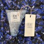 Fabletics  Size Large Demi Lovato Damara Vest Activewear Mock Neck Mesh Camo blue Photo 1