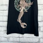Bear Dance Y2K  Mermaid Racerback Tank Top Vintage Graphic Women’s Medium Black Photo 3
