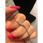 Vintage Silver Etched Hoop Drop Chinese Character Screw Back Earrings Photo 10