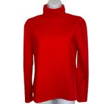 Rachel Parcell Red Puff Shoulder Long Sleeve Turtleneck Top NWOT Size Small Photo 1