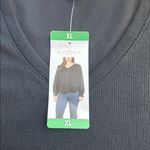 fever women's rib v neck sweater black, Black Size XL Photo 6