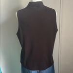 Lands End Women’s Black Sleeveless Muscle Tee Mock Neck Top Size XL Photo 6