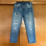 Ralph Lauren Polo  Avery Boyfriend Distressed Jeans Embroidered Size 27 Photo 0
