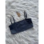 SKIMS  Signature Swim Bandeau Bikini Top Gunmetal Size XS Photo 1